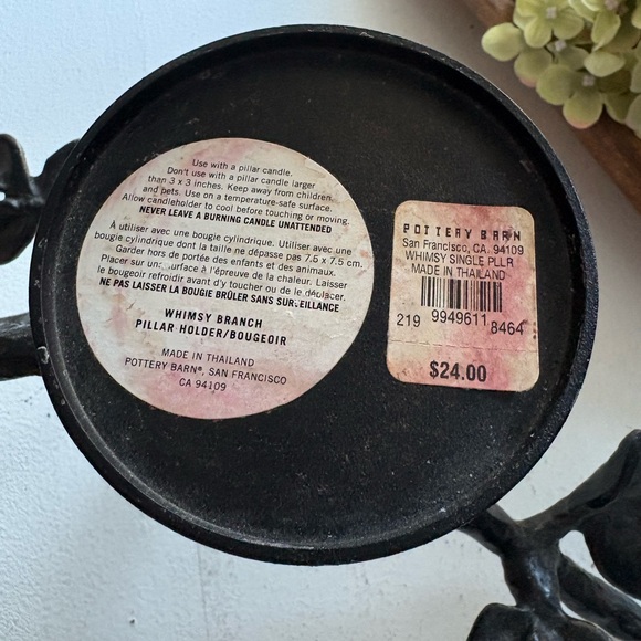 Pottery Barn Black Whimsy Branch Candle Holder - Picture 5 of 7